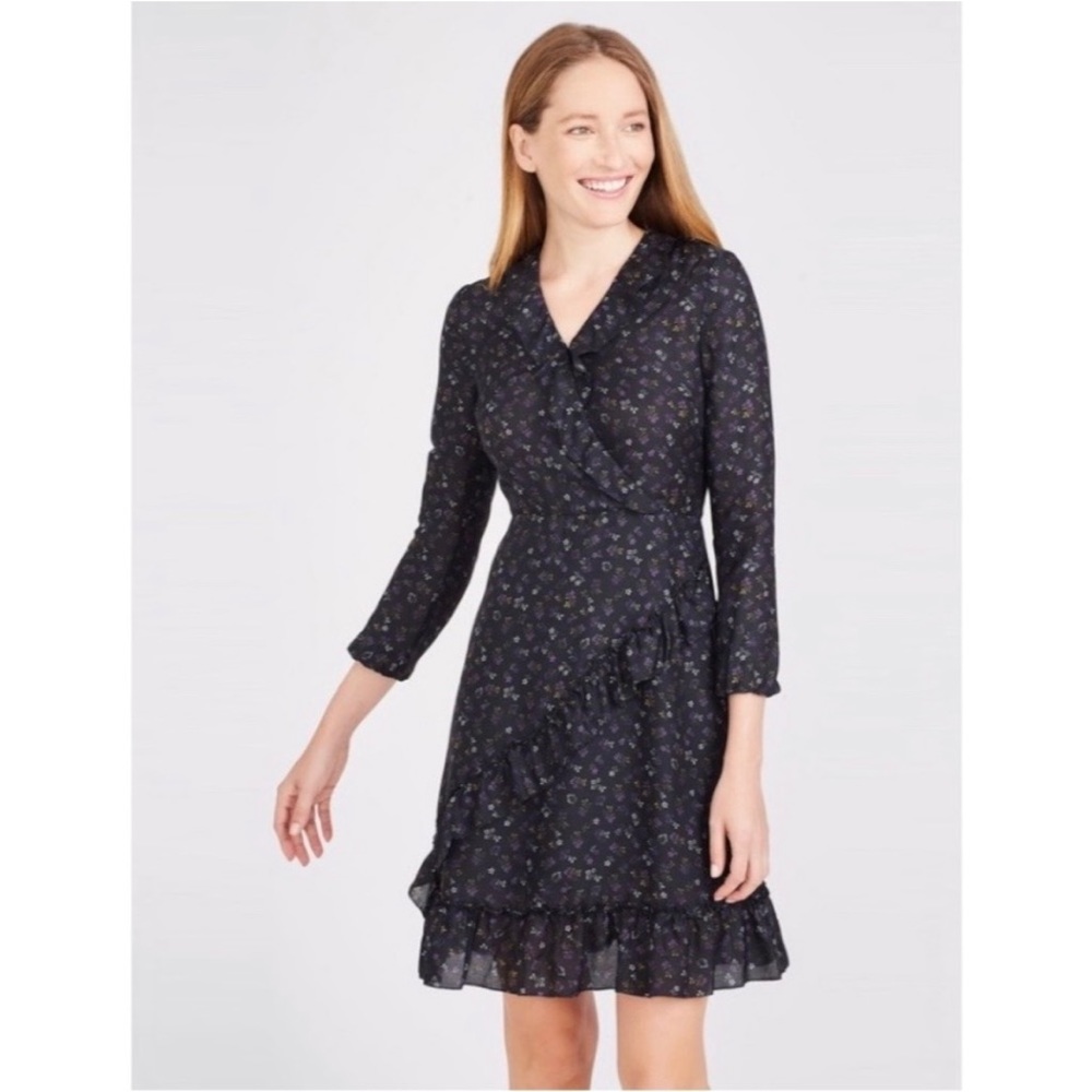 J.McLaughlin Sonny Silk Modal Faux Wrap Dress